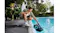 Aiper Scuba X1 Pro Max being lifted from a swimming pool using its integrated handle Aiper Scuba X1 Pro Max being lifted from a swimming pool using its integrated handle