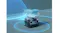 Feature graphic showing the pool cleaner beneath a floating wireless communication device Feature graphic showing the pool cleaner beneath a floating wireless communication device