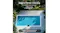 Overhead view of a rectangular swimming pool with the EcoSurfer S2 cleaning along pool edges and corners Overhead view of a rectangular swimming pool with the EcoSurfer S2 cleaning along pool edges and corners