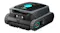 Alternate front-angle view of the robotic pool cleaner, showcasing the tracked drive system Alternate front-angle view of the robotic pool cleaner, showcasing the tracked drive system