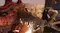 A view of cloud strife fighting an enemy A view of cloud strife fighting an enemy