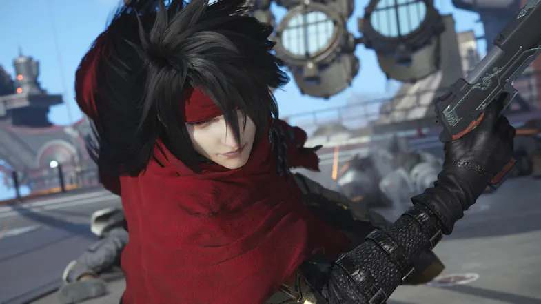 A view of one of the characters named vincent valentine A view of one of the characters named vincent valentine