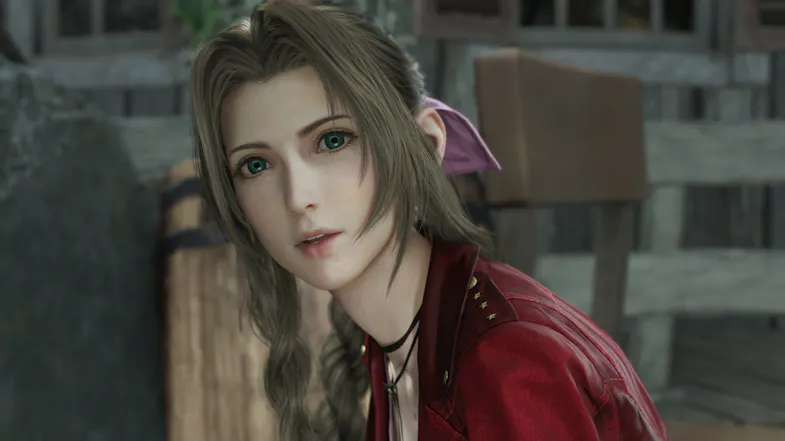 A view of one of the characters named aerith gainsborough A view of one of the characters named aerith gainsborough