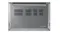 Bottom base view of silver Aspire Lite Laptop showing cooling ventilation grilles and rubber feet Bottom base view of silver Aspire Lite Laptop showing cooling ventilation grilles and rubber feet