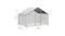 Grey walk-in chicken coop with a wire mesh enclosure, pitched roof, and dimensions marked 300cm x 200cm x 194cm Grey walk-in chicken coop with a wire mesh enclosure, pitched roof, and dimensions marked 300cm x 200cm x 194cm