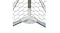Close-up of a grey PaWz metal chicken coop corner joint with a wire mesh panel and reinforced frame connection Close-up of a grey PaWz metal chicken coop corner joint with a wire mesh panel and reinforced frame connection