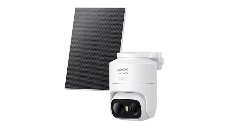 EufyCam C37 outdoor wireless security camera with matching solar panels and HomeBase unit EufyCam C37 outdoor wireless security camera with matching solar panels and HomeBase unit
