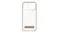 A rear view of ZAGG Milan Snap Kickstand Case featuring clear design and stand A rear view of ZAGG Milan Snap Kickstand Case featuring clear design and stand