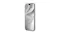 Angled front view of an iPhone with the screen protector applied, showing edge-to-edge transparent coverage Angled front view of an iPhone with the screen protector applied, showing edge-to-edge transparent coverage