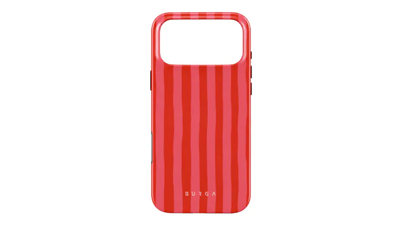 Burga Tough MagSafe Case for iPhone 18 Pro back cover with glossy finish and vertical stripe pattern Burga Tough MagSafe Case for iPhone 18 Pro back cover with glossy finish and vertical stripe pattern