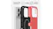 BURGA striped phone case with dual-layer protection, silicone interior and hard-shell exterior in expanded view BURGA striped phone case with dual-layer protection, silicone interior and hard-shell exterior in expanded view