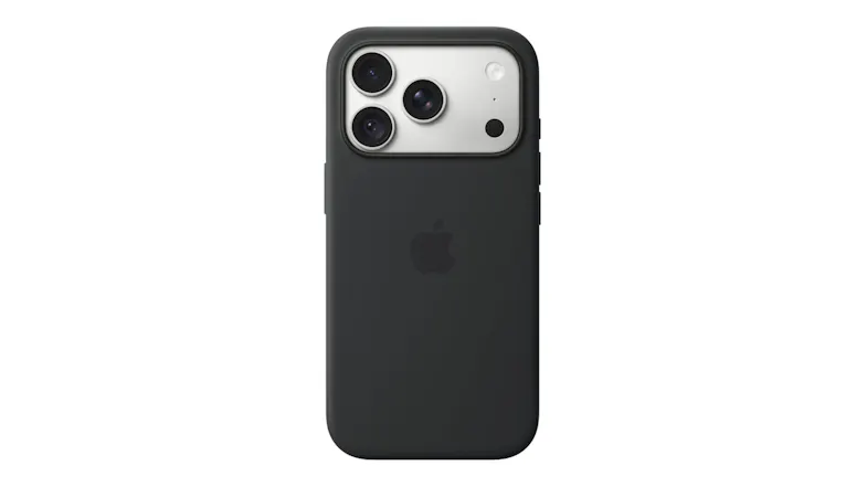 Rear view of a black Apple iPhone 18 Pro case on a silver iPhone, featuring a raised camera surround and an integrated battery pack Rear view of a black Apple iPhone 18 Pro case on a silver iPhone, featuring a raised camera surround and an integrated battery pack