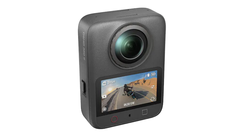 DJI Osmo 360 action camera with dual-lens design and rear touchscreen display DJI Osmo 360 action camera with dual-lens design and rear touchscreen display