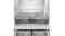 Front view of the refrigerator interior with glass shelves, triple crisper drawers, and a MetalFresh Tech back panel Front view of the refrigerator interior with glass shelves, triple crisper drawers, and a MetalFresh Tech back panel