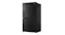 Front-angled view of a black Haier 500 Series 675L refrigerator with a water dispenser and textured finish Front-angled view of a black Haier 500 Series 675L refrigerator with a water dispenser and textured finish