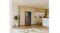 Wide-angle view of a Haier 600 Series refrigerator integrated into contemporary beige kitchen cabinetry Wide-angle view of a Haier 600 Series refrigerator integrated into contemporary beige kitchen cabinetry
