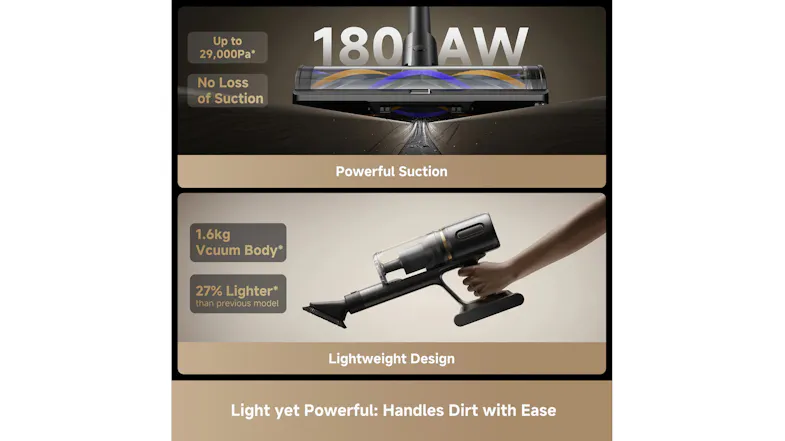 Promotional graphic showcasing design suction power feature Promotional graphic showcasing design suction power feature