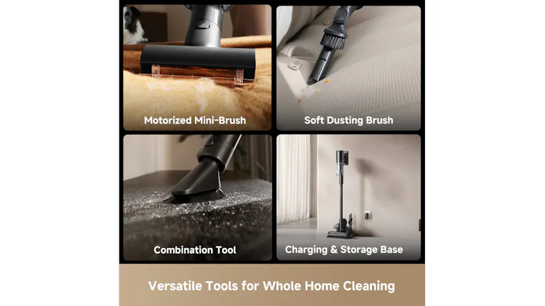 Vacuum promotional graphic highlighting cleaning versatility Vacuum promotional graphic highlighting cleaning versatility