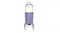 A front view of a shopping trolley with wire frame basket and extendable handle A front view of a shopping trolley with wire frame basket and extendable handle