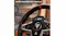 Close-up angled view of a black Thrustmaster T248 racing wheel with a digital dashboard display and red centre marker Close-up angled view of a black Thrustmaster T248 racing wheel with a digital dashboard display and red centre marker