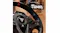 Close-up angled view of a black Thrustmaster T248 racing wheel with a digital display, control buttons, and a red centre stripe Close-up angled view of a black Thrustmaster T248 racing wheel with a digital display, control buttons, and a red centre stripe