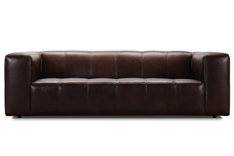Vercelli 3 Seater Leather Sofa
