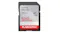 Front view of a SanDisk Ultra GO SD Card - 128GB (SDHC, UHS-I, Class 10, U1, V10, A1, Read 190 MB/s) with a black frame, silver label, and red capacity marking Front view of a SanDisk Ultra GO SD Card - 128GB (SDHC, UHS-I, Class 10, U1, V10, A1, Read 190 MB/s) with a black frame, silver label, and red capacity marking
