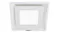 Bottom-up view of a single white Schweigen Paradigma ceiling cassette rangehood Bottom-up view of a single white Schweigen Paradigma ceiling cassette rangehood