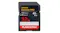 Front view of a SanDisk Extreme PRO SD Card - 32GB (SDHC, UHS-I, Class 10, U3, V30, Read 100 MB/s, Write 90 MB/s) with a black, red, and silver label design Front view of a SanDisk Extreme PRO SD Card - 32GB (SDHC, UHS-I, Class 10, U3, V30, Read 100 MB/s, Write 90 MB/s) with a black, red, and silver label design