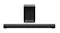 Front view of a black TCL 3.1 Channel Soundbar and Wireless Subwoofer with Dolby Atmos and a metal mesh speaker grille Front view of a black TCL 3.1 Channel Soundbar and Wireless Subwoofer with Dolby Atmos and a metal mesh speaker grille