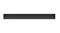 Front view of a black TCL soundbar with a perforated metal grille and a centred control panel on a slim design Front view of a black TCL soundbar with a perforated metal grille and a centred control panel on a slim design