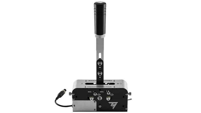 Thrustmaster TSS Simulation Handbrake and Sequential Shifter with a silver lever and black grip Thrustmaster TSS Simulation Handbrake and Sequential Shifter with a silver lever and black grip
