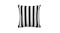Branch Stripe Outdoor Cushion - Black Branch Stripe Outdoor Cushion - Black