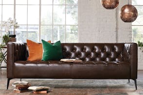 Canelli 3 Seater Leather Sofa