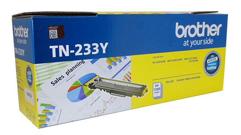 Brother TN233Y Laser Toner Cartridge - Yellow Brother TN233Y Laser Toner Cartridge - Yellow