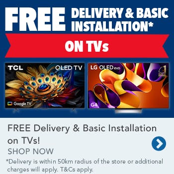 FREE Delivery & Basic installation on TVs