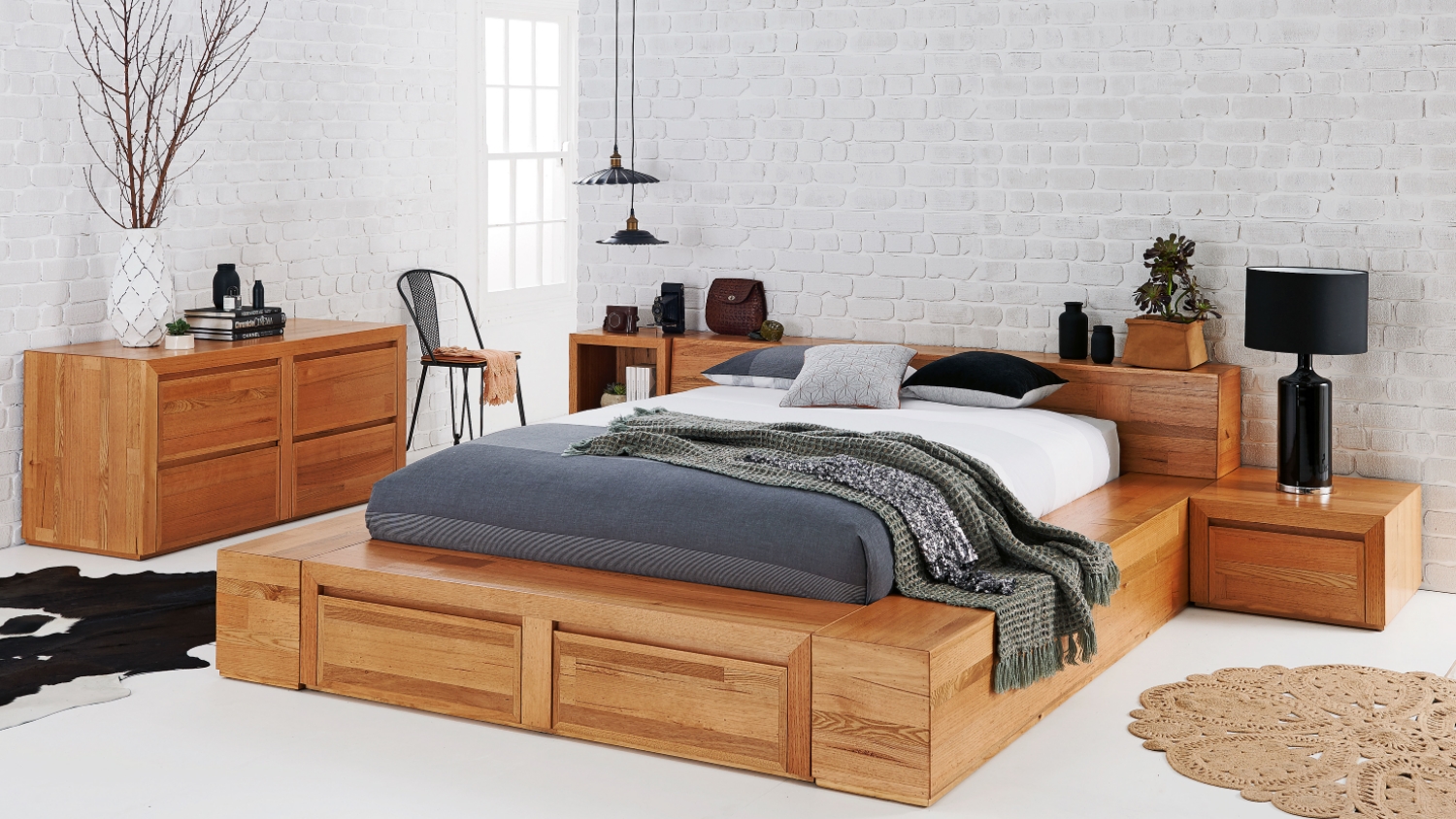 Pod 1 Drawer Bedside Table Domayne