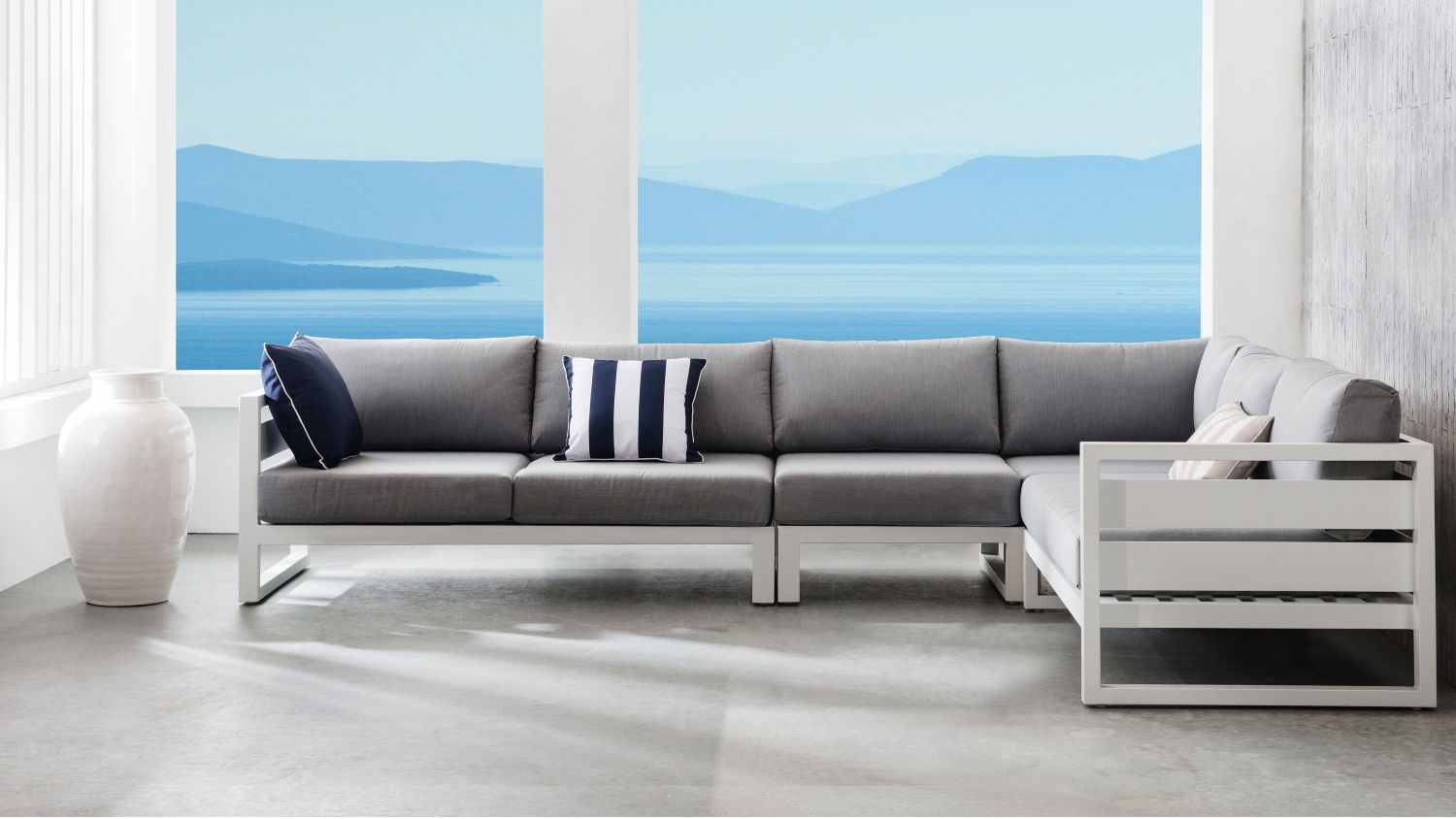 Retreat 4 Piece Outdoor Modular Lounge Package Domayne