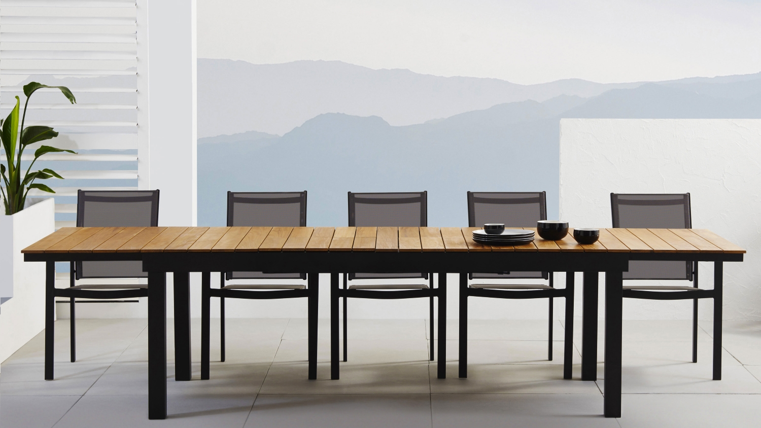 Archer 9 Piece Outdoor Extension Dining Setting Domayne