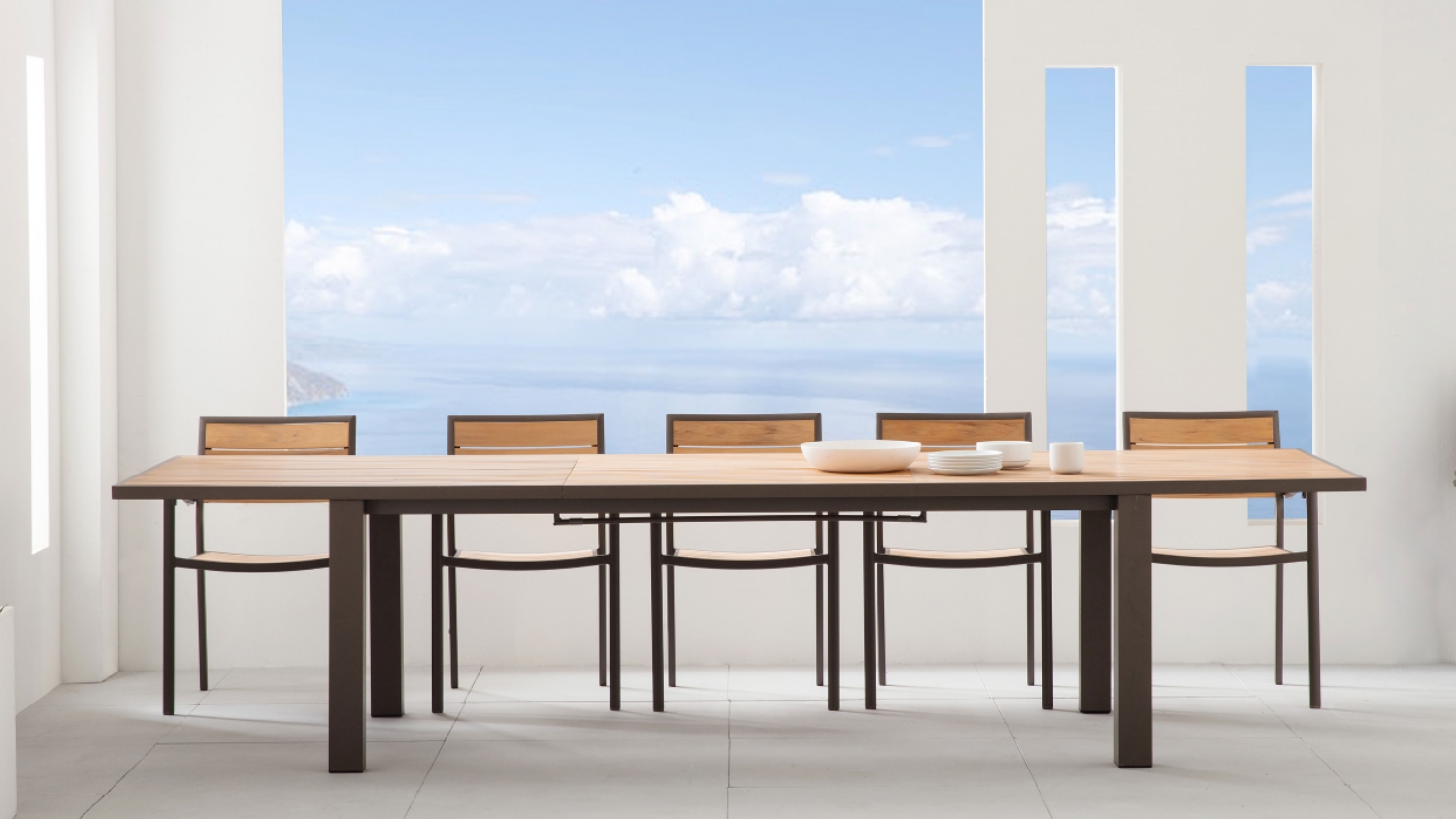 Capri Extension Dining Table Natural Domayne