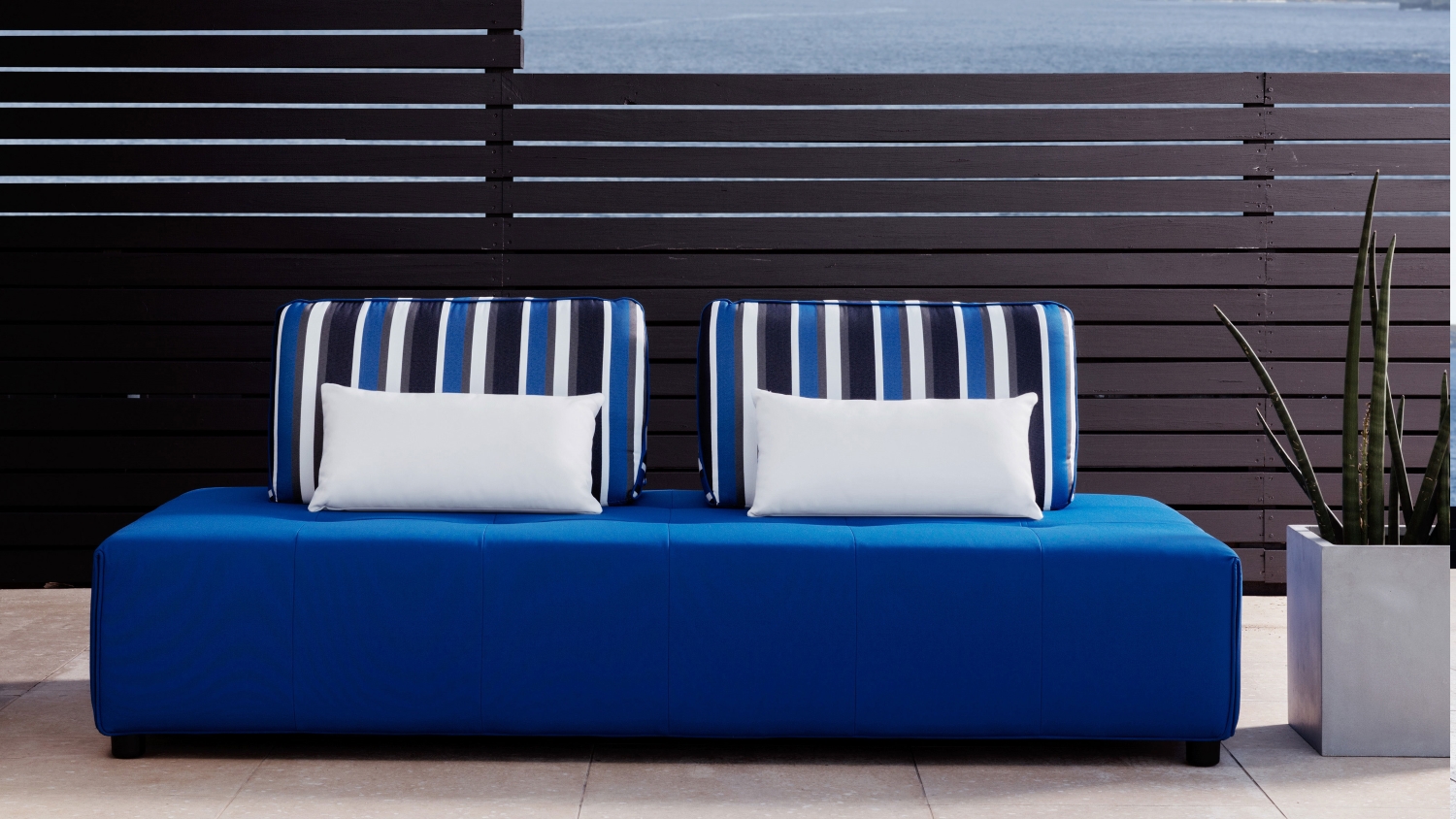 Lanikai 3 Seater Outdoor Fabric Sofa Domayne