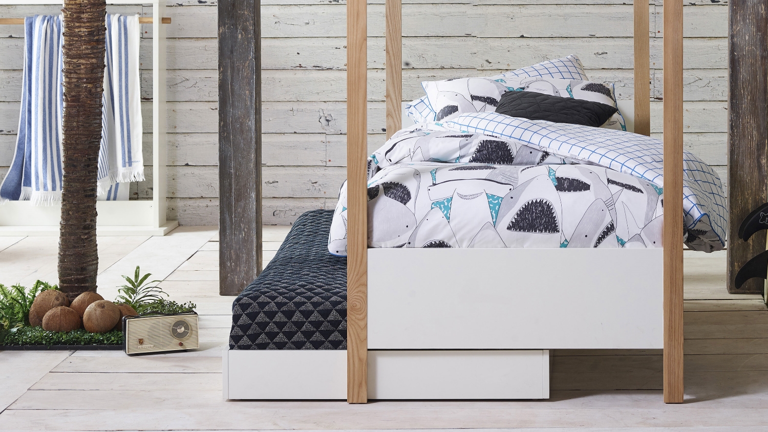 Housey Trundle Bed Domayne
