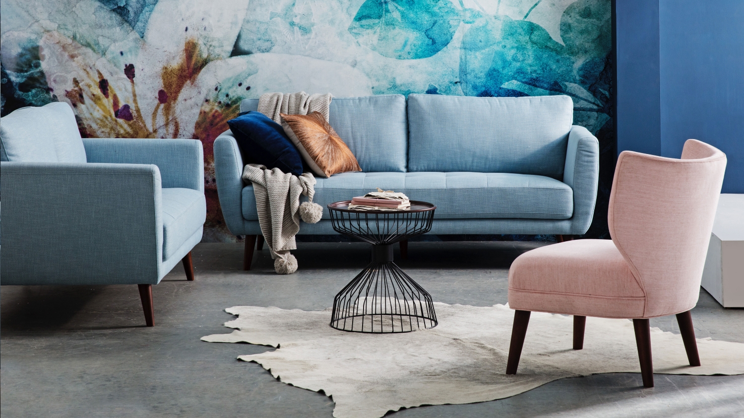 Elysse 2 Seater & 3 Seater Fabric Sofa Package Domayne