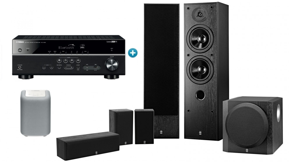 Yamaha 5.1Channel MusicCast AV Receiver and Yamaha WX010 MusicCast
