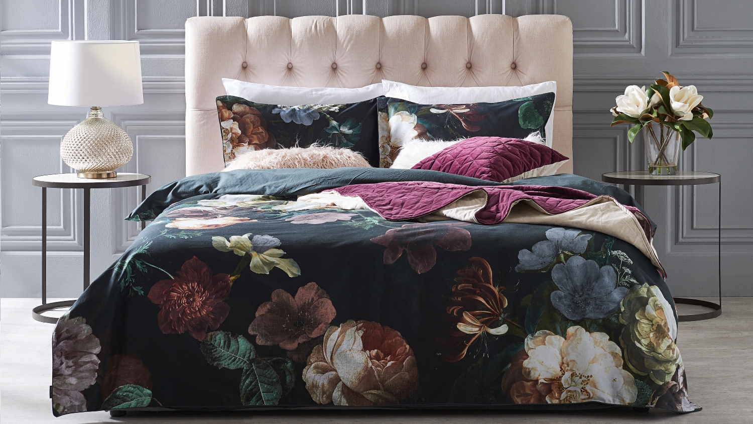 Linen House Winona Ivy Quilt Cover Set Domayne