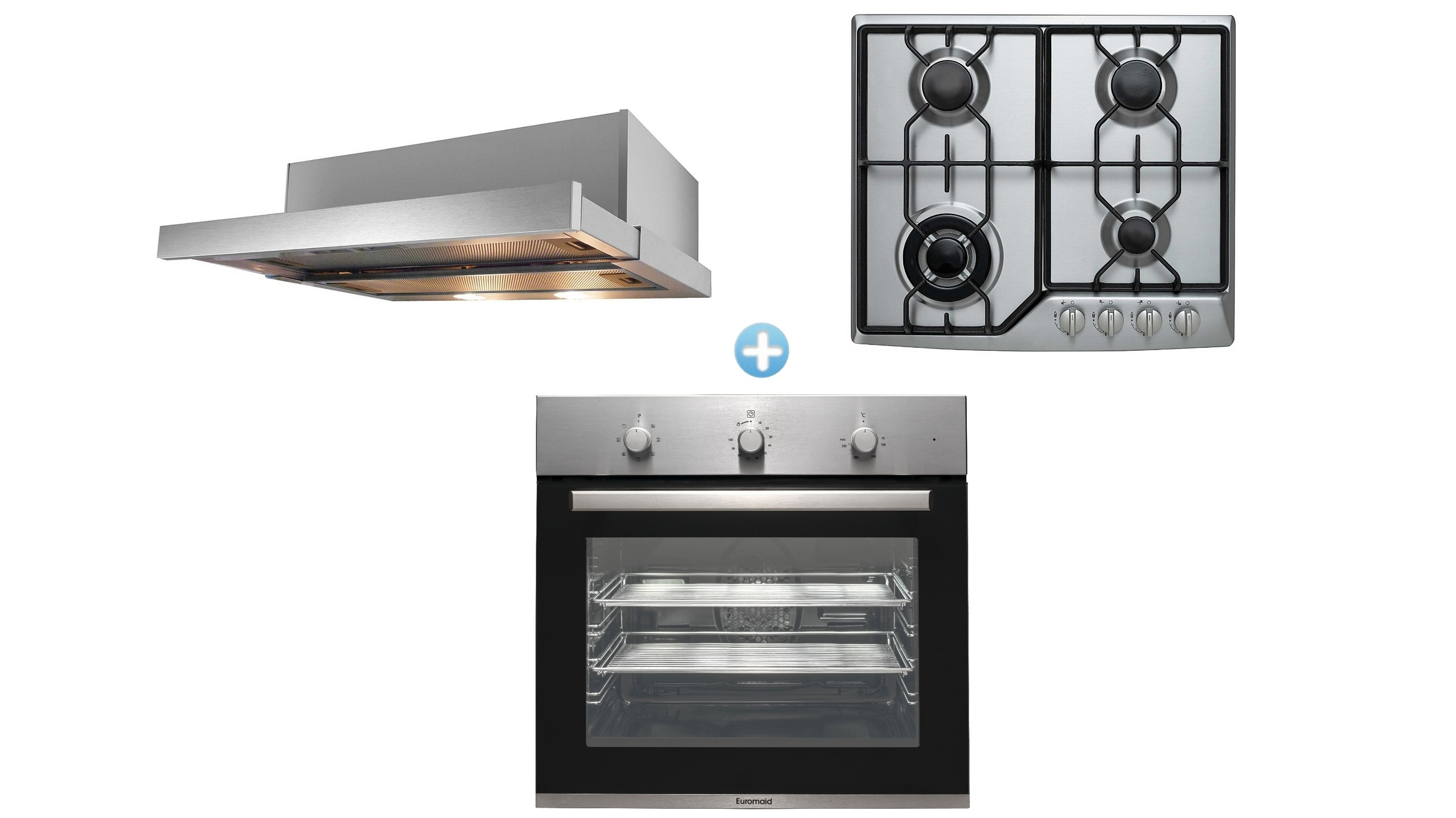 Euromaid BS7 7 Multifunction Oven with Gas Cooktop and Slideout
