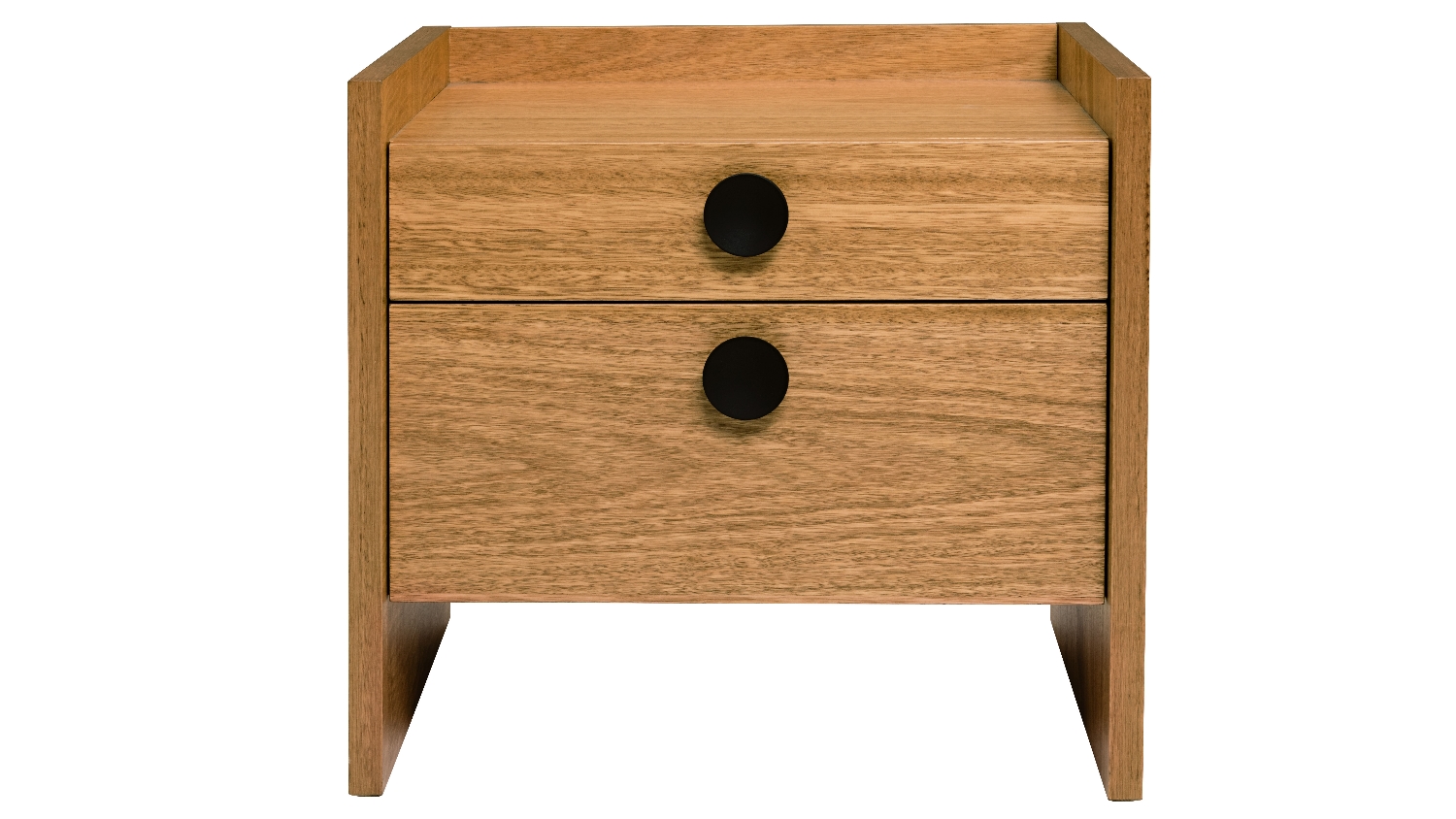 Gallery 2 Drawer Bedside Table Domayne