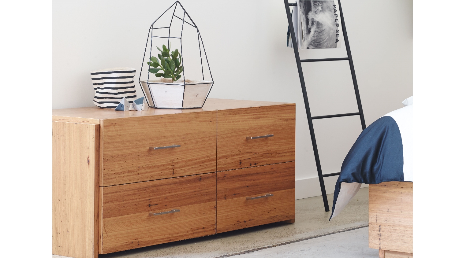 Amelie 4 Drawer Lowline Chest Domayne