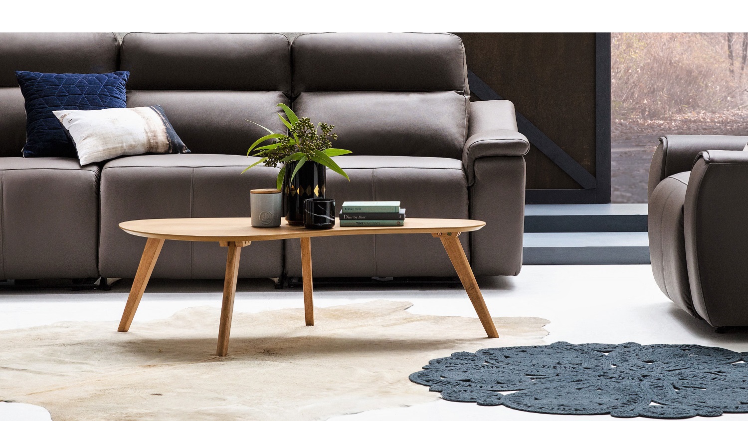Zara Kidney Shaped Coffee Table Domayne