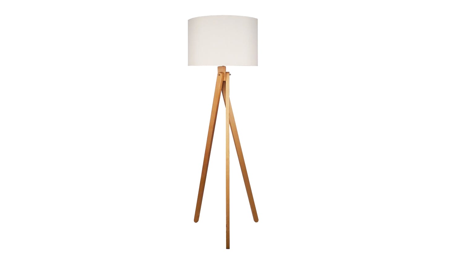 Tripod Floor Lamp - White & Natural | Domayne Tripod Floor Lamp - White & Natural | Domayne